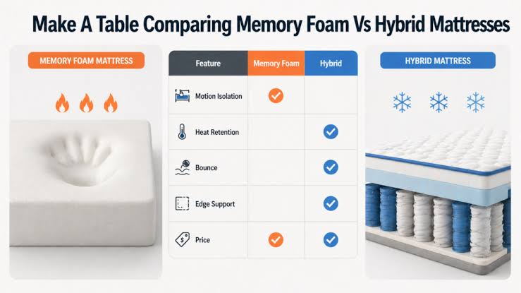 2026 Affordable Foam Mattress Comparison Table 2026 Affordable Foam Mattress Comparison Table